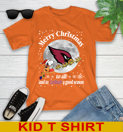 Arizona Cardinals Merry Christmas To All And To Cardinals A Good Season NFL Football Sports Youth T-Shirt 8
