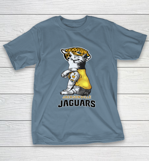 NFL Football My Cat Loves Jacksonville Jaguars T-Shirt 6