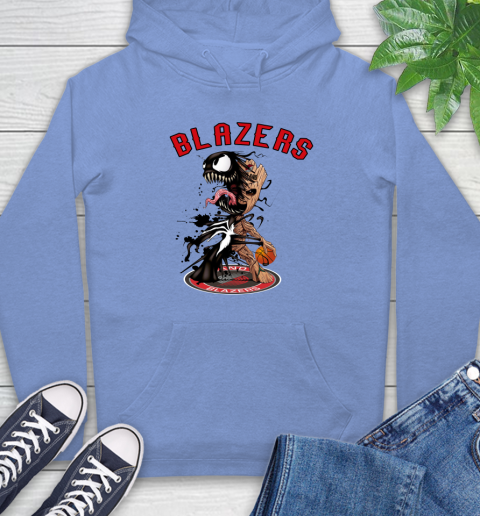 NBA Portland Trail Blazers Basketball Venom Groot Guardians Of The Galaxy Hoodie 11