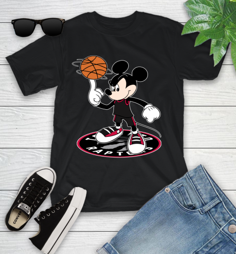 NBA Basketball Toronto Raptors Cheerful Mickey Disney Shirt not broken the mould Youth T-Shirt