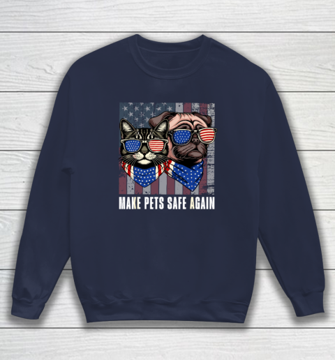 Make Pets Safe Again Trump Harris Debate Eating The Dogs Cat Sweatshirt 2