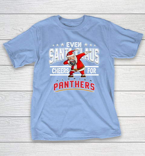 Florida Panthers Even Santa Claus Cheers For Christmas NHL T-Shirt 10