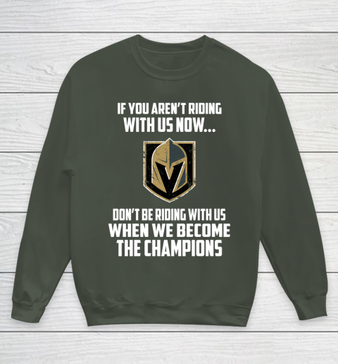 NHL Vegas Golden Knights Hockey We Become The Champions Youth Sweatshirt 8
