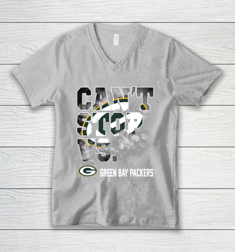 NFL Green Bay Packers Can't Stop Vs V-Neck T-Shirt 3