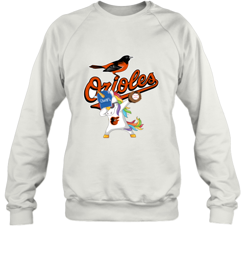 Hip Hop Dabbing Unicorn Flippin Love Baltimore Orioles Sweatshirt