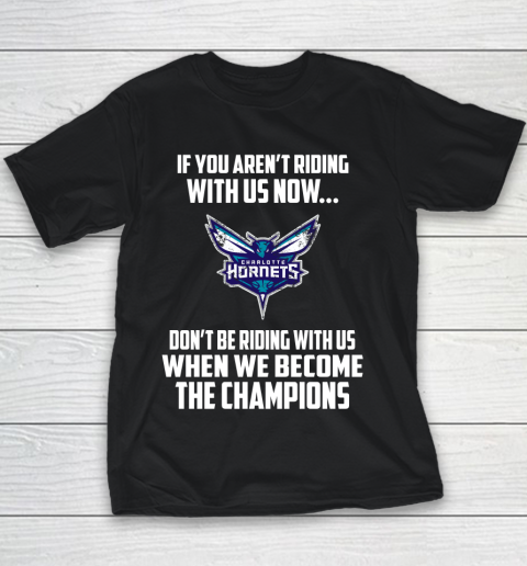 NBA Charlotte Hornets Basketball We Become The Champions Youth T-Shirt