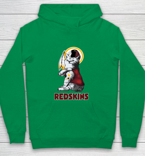 NFL Football My Cat Loves Washington Redskins Youth Hoodie 4