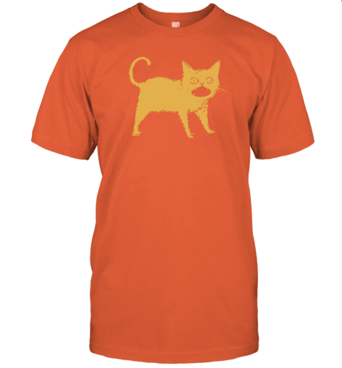 5bvi horrible japanese cat premium classic t shirt 2 front orange