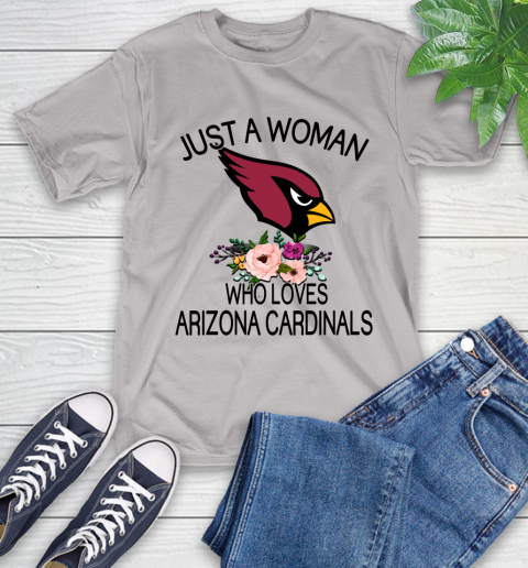 NFL Just A Woman Who Loves Arizona Cardinals Football Sports T-Shirt 12