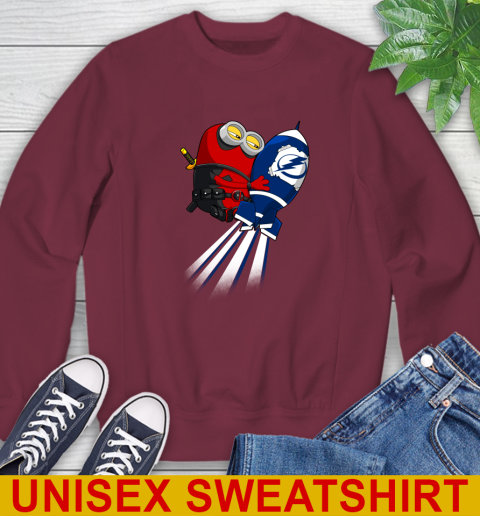 NHL Hockey Tampa Bay Lightning Deadpool Minion Marvel Shirt Sweatshirt 6