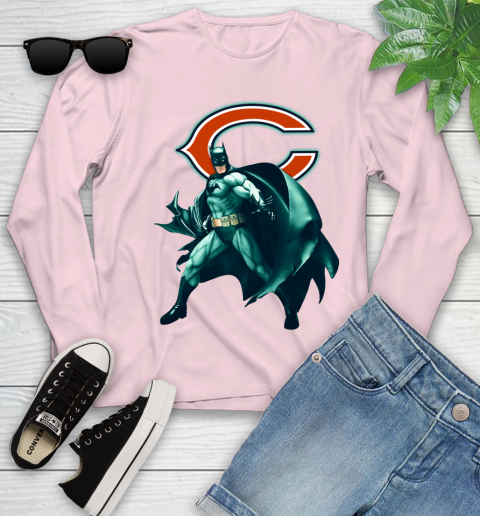 NFL Batman Football Sports Chicago Bears Youth Long Sleeve 10