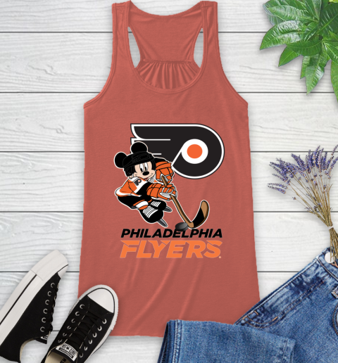 NHL Philadelphia Flyers Mickey Mouse Disney Hockey T Shirt Racerback Tank 4