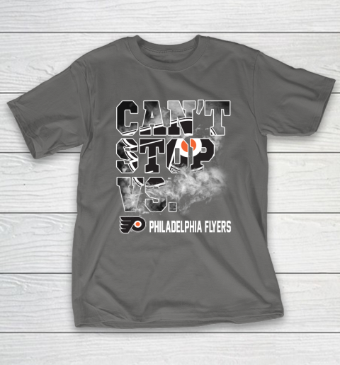 NHL Philadelphia Flyers Hockey Can't Stop Vs T-Shirt 8