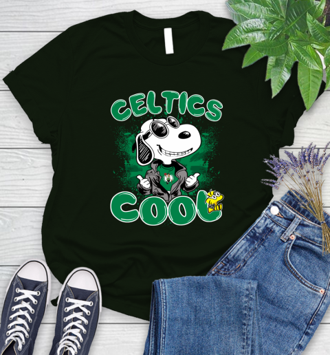 NBA Basketball Boston Celtics Cool Snoopy Shirt Women's T-Shirt 5