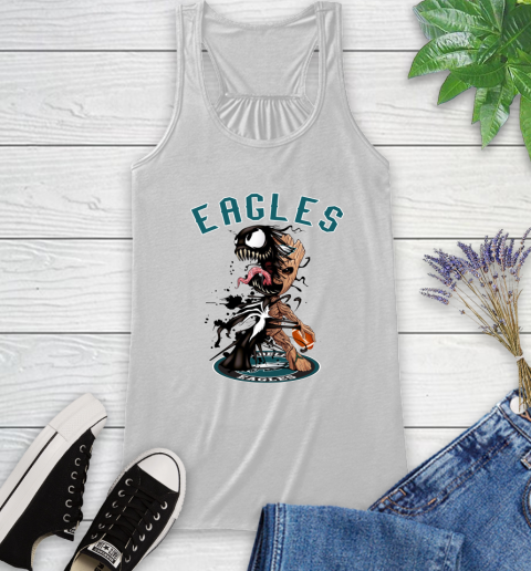 NFL Philadelphia Eagles Football Venom Groot Guardians Of The Galaxy Racerback Tank