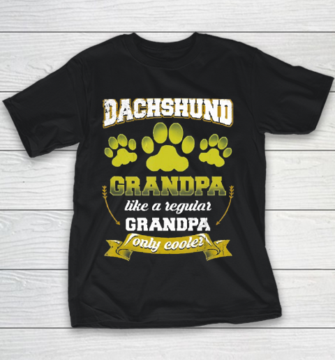 Grandpa Funny Gift Apparel  Mens Dachshund Grandpa Like A Regular Grandp Youth T-Shirt