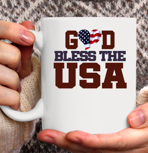 God Bless The USA Ceramic Mug 11oz