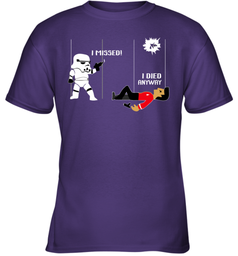 x3k6 star wars star trek a stormtrooper and a redshirt in a fight shirts youth t shirt 26 front purple
