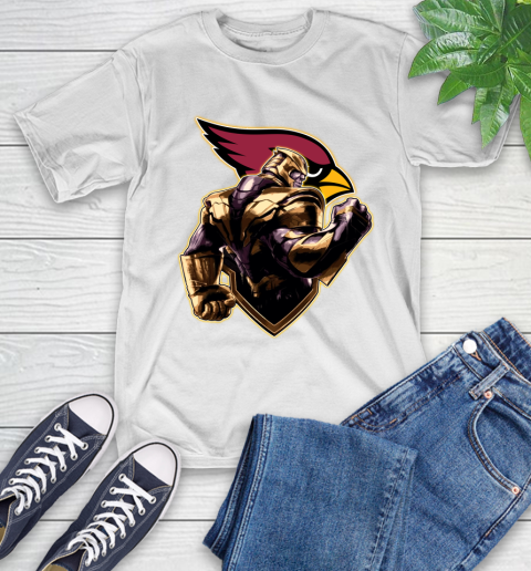 NFL Thanos Avengers Endgame Football Sports Arizona Cardinals T-Shirt