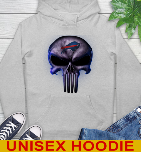 Buffalo Bills NFL Football Punisher Skull Sports Hoodie 6
