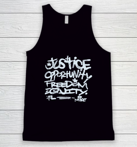 Justice Opportunity Equity Freedom Tank Top