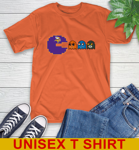 Minnesota Vikings NFL Football Pac Man Champion T-Shirt 5