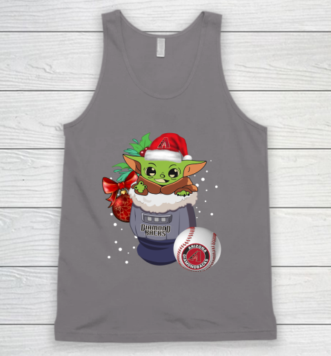 Arizona Diamondbacks Christmas Baby Yoda Star Wars Funny Happy MLB Tank Top 7