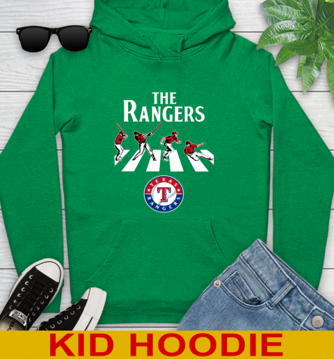 MLB Baseball Texas Rangers The Beatles Rock Band Shirt Youth Hoodie 8