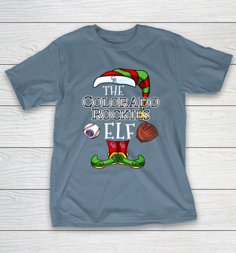 Colorado Rockies Christmas ELF Funny MLB T-Shirt 6