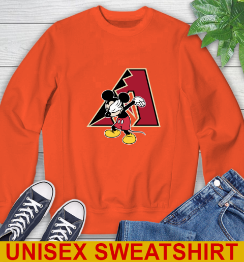 Arizona Diamondbacks MLB Baseball Dabbing Mickey Disney Sports Sweatshirt 4