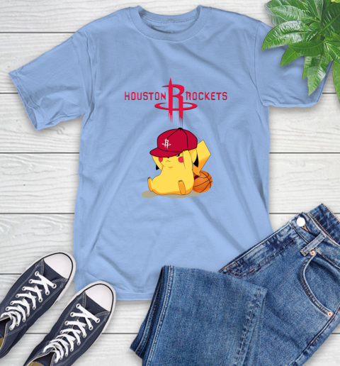 NBA Pikachu Basketball Sports Houston Rockets T-Shirt 11