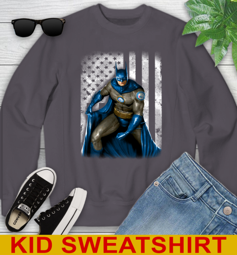 Philadelphia 76ers NBA Basketball Batman DC American Flag Shirt Youth Sweatshirt 5