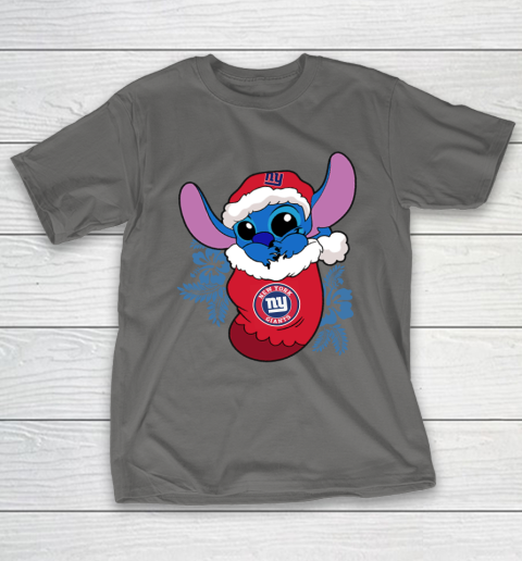 New York Giants Christmas Stitch In The Sock Funny Disney NFL T-Shirt 9