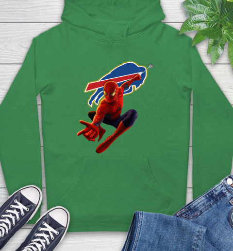 NFL Spider Man Avengers Endgame Football Buffalo Bills Hoodie 8