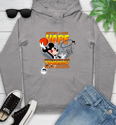 New Orleans Pelicans NBA Basketball Mickey Disney Never Lose Hope Youth Hoodie 6