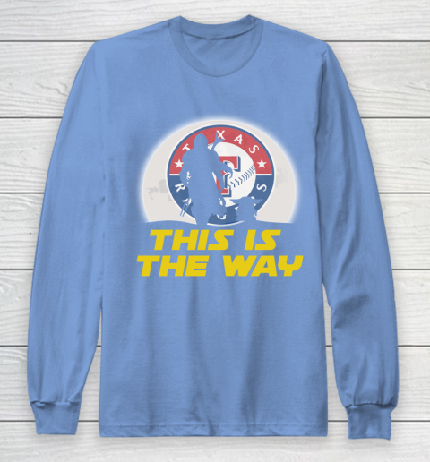 Texas Rangers MLB Baseball Star Wars Yoda And Mandalorian This Is The Way Long Sleeve T-Shirt 8