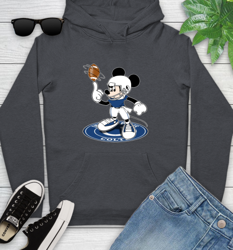NFL Football Indianapolis Colts Cheerful Mickey Disney Shirt Youth Hoodie 8
