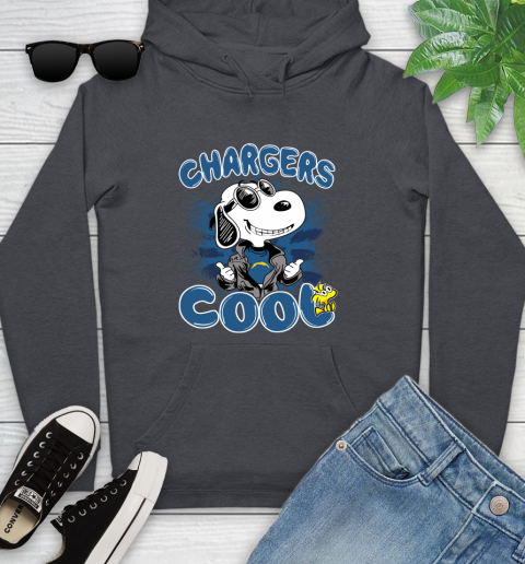 NFL Football Los Angeles Chargers Cool Snoopy Shirt Youth Hoodie 8