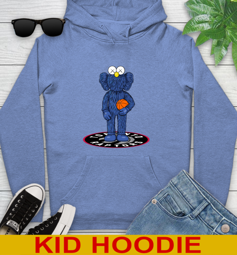 NBA Basketball Toronto Raptors Kaws Bff Blue Figure Shirt Youth Hoodie 12