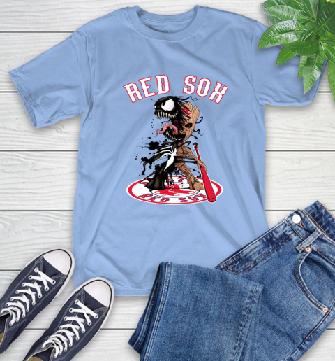 MLB Boston Red Sox Baseball Venom Groot Guardians Of The Galaxy T-Shirt 11