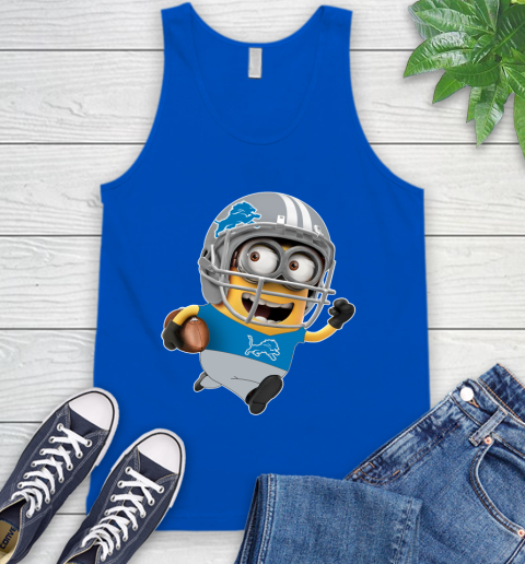 NFL Detroit Lions Minions Disney Football Sports Tank Top 5