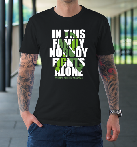 Mental Health Awareness Ribbon Family You Matter Kindness T-Shirt