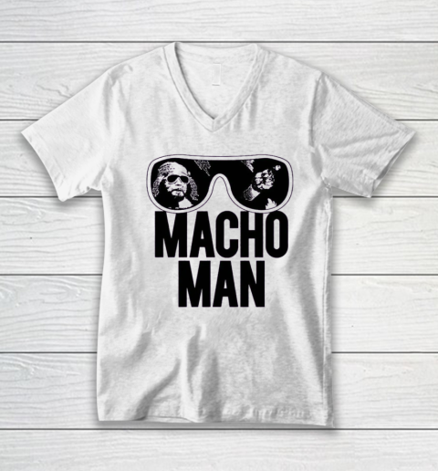 Purple Macho Man V-Neck T-Shirt