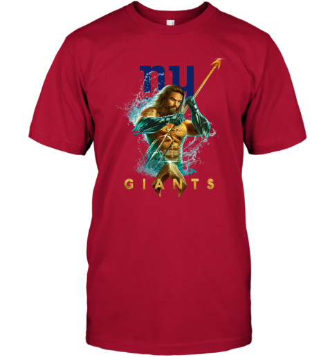 NFL New York Giants Aquaman DC Football Sports xWJTz8K9jtT classic t shirt 2 95 151514 front red
