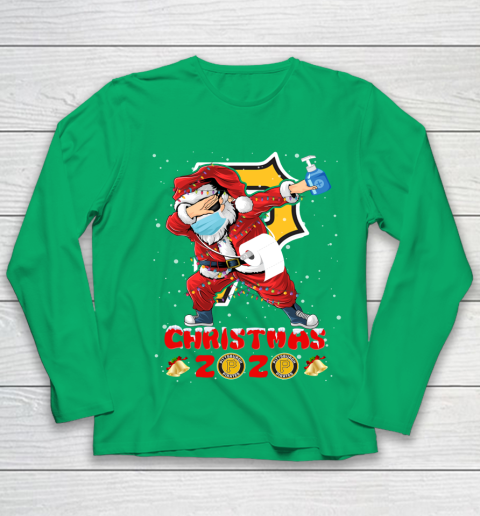 Pittsburgh Pirates Funny Santa Claus Dabbing Christmas 2020 MLB Youth Long Sleeve 4