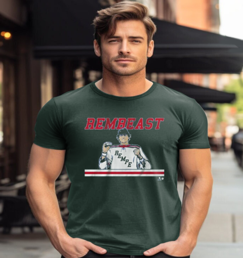 The Matt Rempe Rembeast T-Shirt rbyk the matt rempe rembeast classic t shirt 2 front forest green