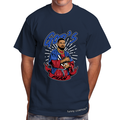 Air Jordan 1 Top 3 Jordan 1 Matching Sneaker Tshirt Frake God's Plan Red and Blue Jordan Tshirt