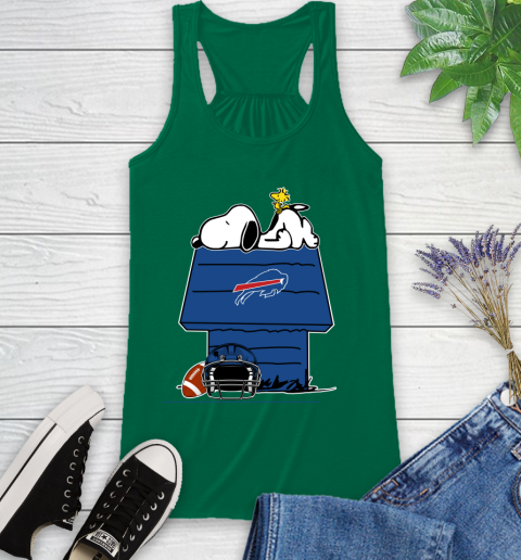 Buffalo Bills NFL Football Snoopy Woodstock The Peanuts Movie Racerback Tank 7