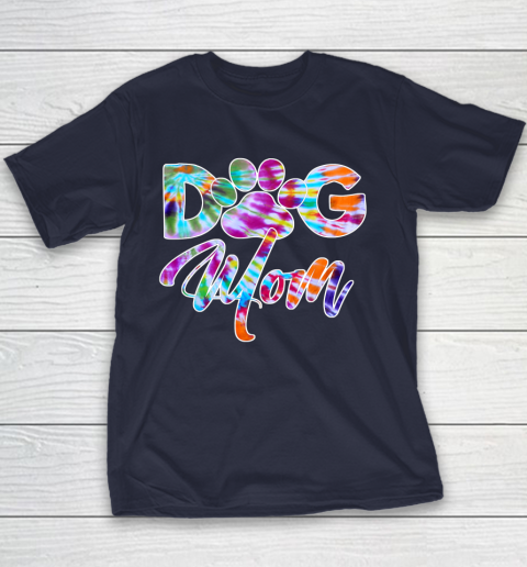 Dog Mom Shirt Tie Dye Dog Mom Apparel for Women Dog Lover Gifts Paw Youth T-Shirt 2