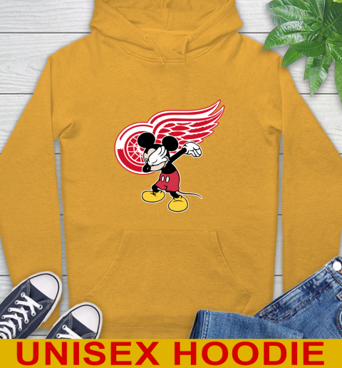 Detroit Red Wings NHL Hockey Dabbing Mickey Disney Sports Hoodie 3
